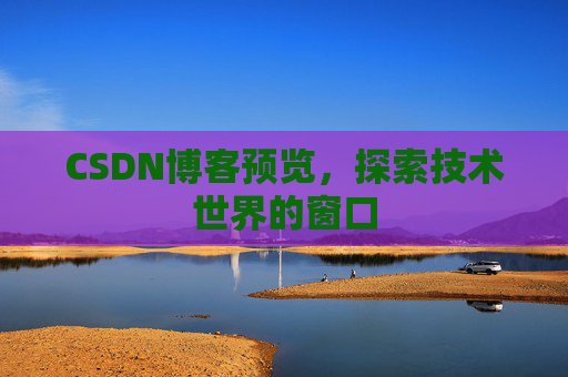 CSDN博客预览,探索技术世界的窗口